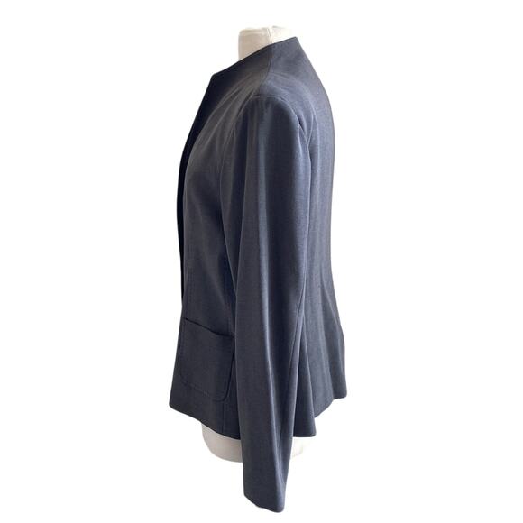 BLOOMINGDALES Blazer Women’s Size 16 GreyTop Stitched Corpcore Classic - Picture 6 of 9